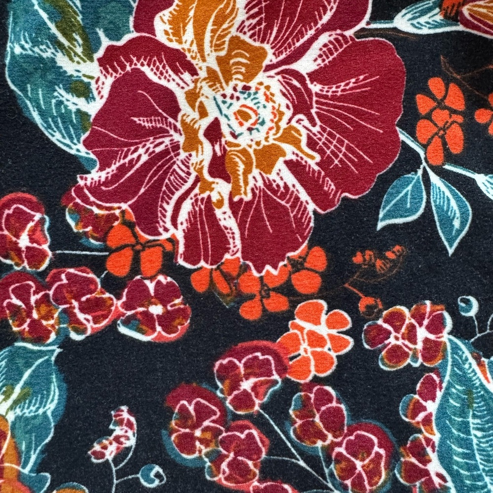LuLaRoe Floral Print Leggings - Picture 4 of 4